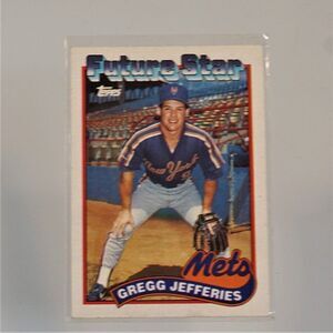 TOPPS 1989 GREG JEFFERIES METS ROOKIE CARD # 233
